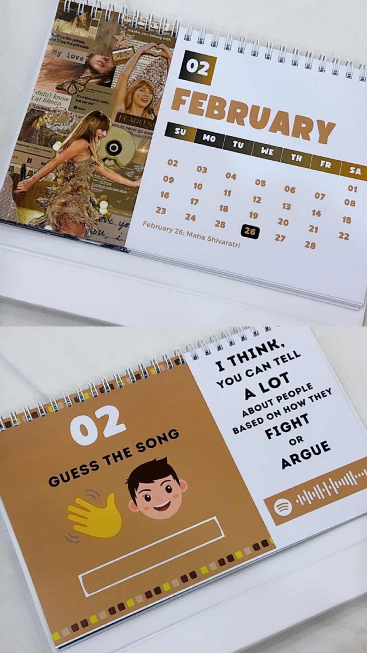 TAYLOR SWIFT DESK CALENDAR 2025