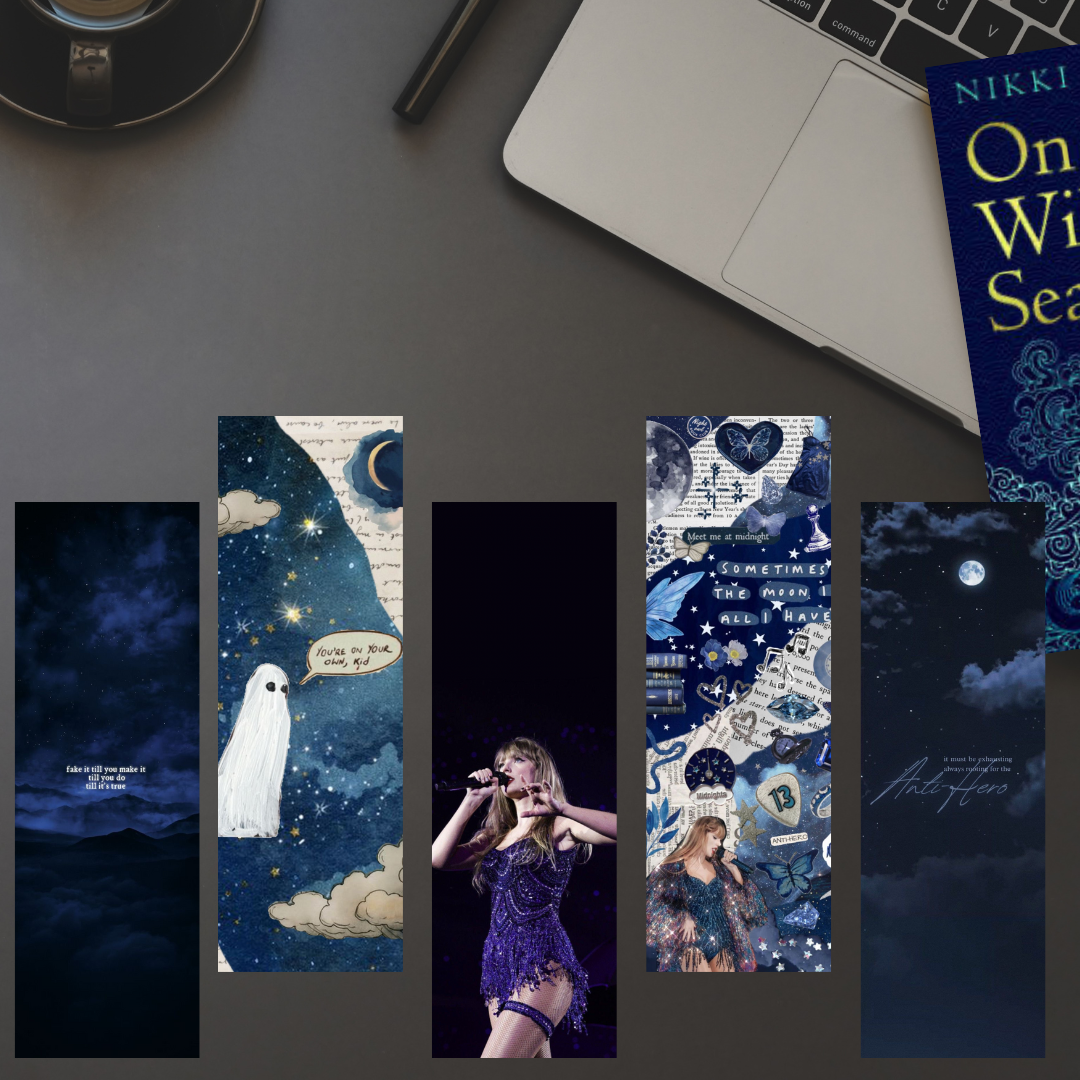 TAYLOR SWIFT BOOKMARKS (PACK OF 5: MIDNIGHTS VERSION)